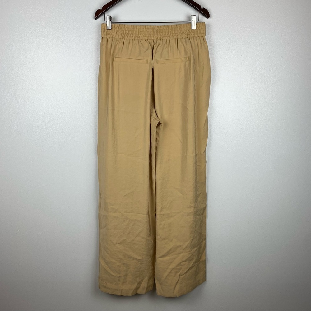 Madewell The Carley Wide-Leg Pants Softdrape Tan NWT - Picture 6 of 12